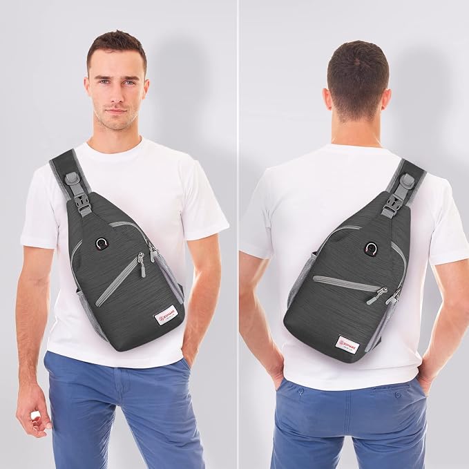 ZOMAKE Sling Bag, Small Crossbody Sling Backpack, Water Resistant Shoulder - Image 8
