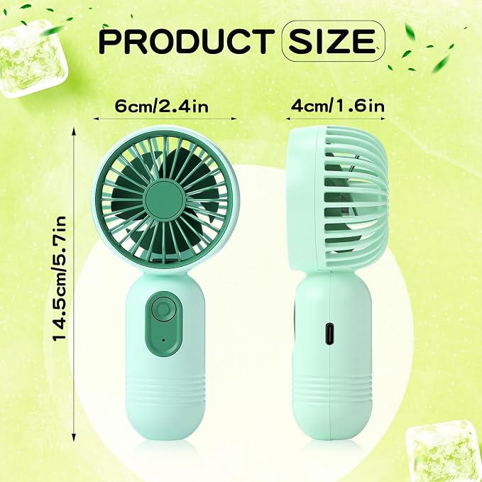 Rossesay 1 Pcs Mini Portable Fan Bulk Cute Handheld Lightweight Small Little - Image 2