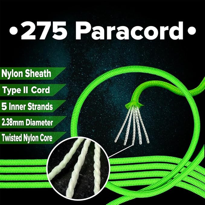PARACORD PLANET Tactical 5-Strand Nylon Core 275-LB Tensile Strength Paracord - Image 3