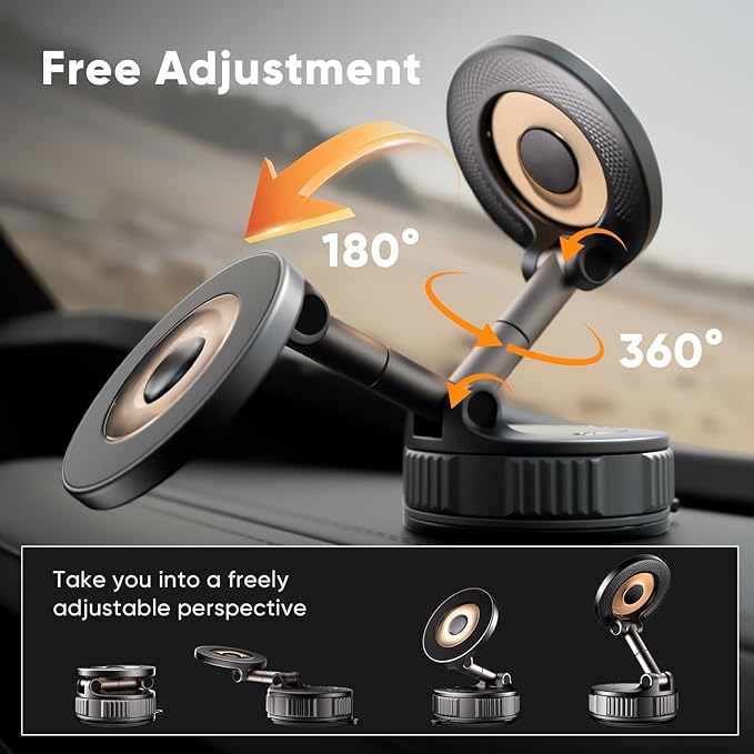 Phone Holders for Your Car, Car Phone Holder for Magsafe 360° Adjustable - Image 6