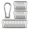 Carabiner Clip Hooks, Galvanized Iron Spring Snap Hook Fits Camping Hiking by KINLINK