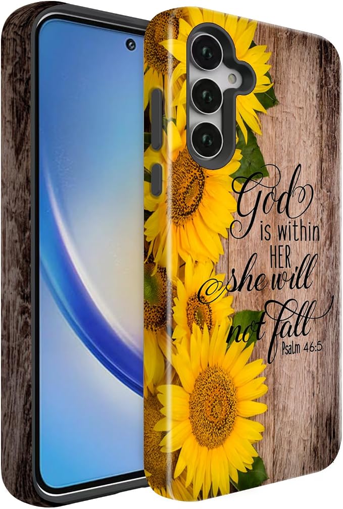 Compatible for Samsung Galaxy A16 5G Case, Dual Layer Heavy Duty 2 in 1 by BSMOSPER