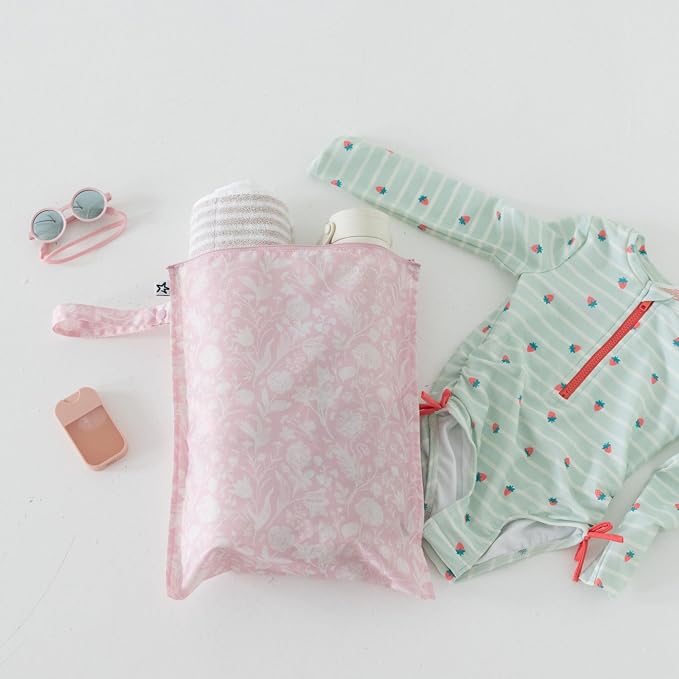 Tiny Twinkle Mess Proof Wet Bags | 2-Pack Reusable Waterproof Wet Bags - Image 5