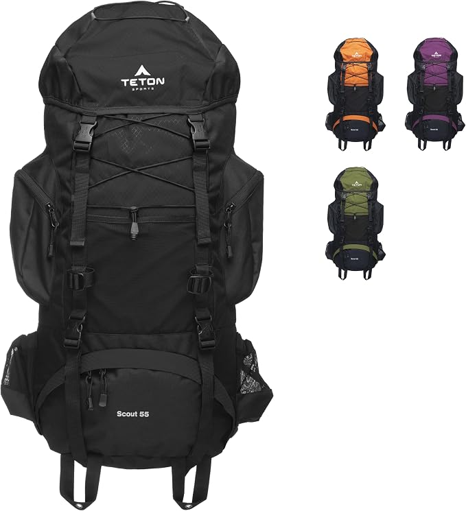 Teton 55L Scout Internal Frame Backpack by Teton