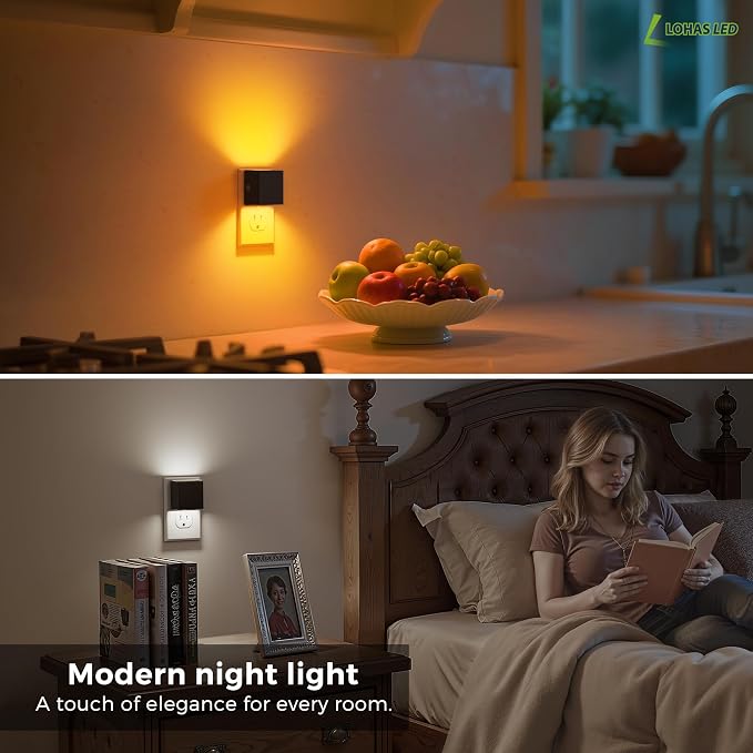 L LOHAS LED Night Lights Plug into Wall, Plug in Night Light - Image 4