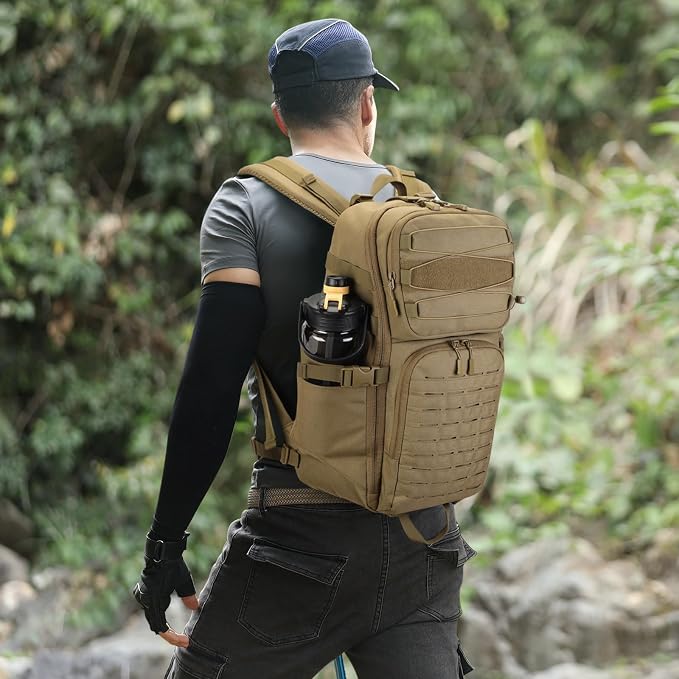 HUNTVP Tactical Backpack for Men 35L Military Backpack MOLLE 1000D Army Daypack - Image 2