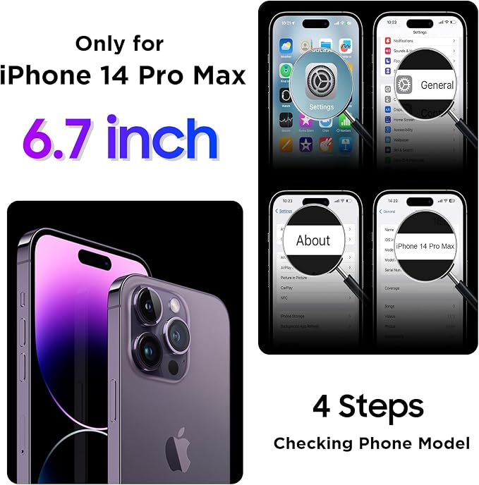 Temdan Compatible with iPhone 14 Pro Max Case Waterproof, Built-in Screen & - Image 7