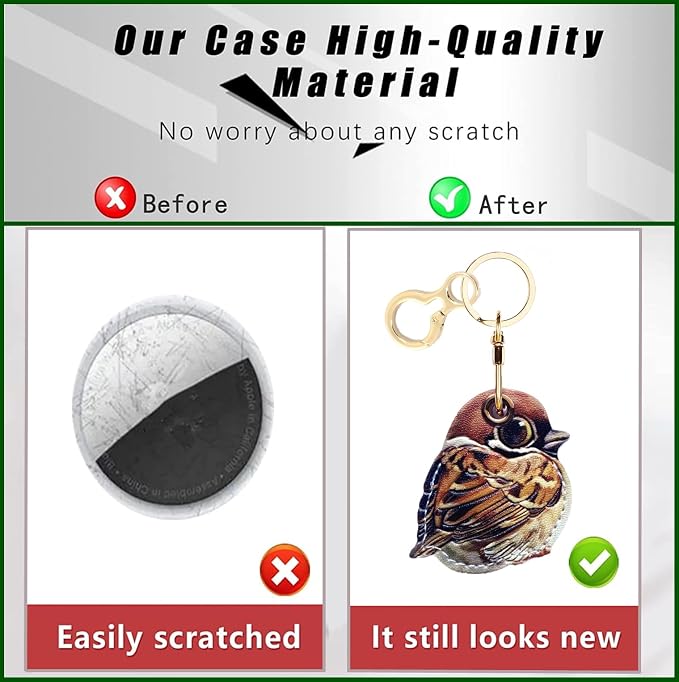 Leather Keychain Holder Case Compatible - Image 3