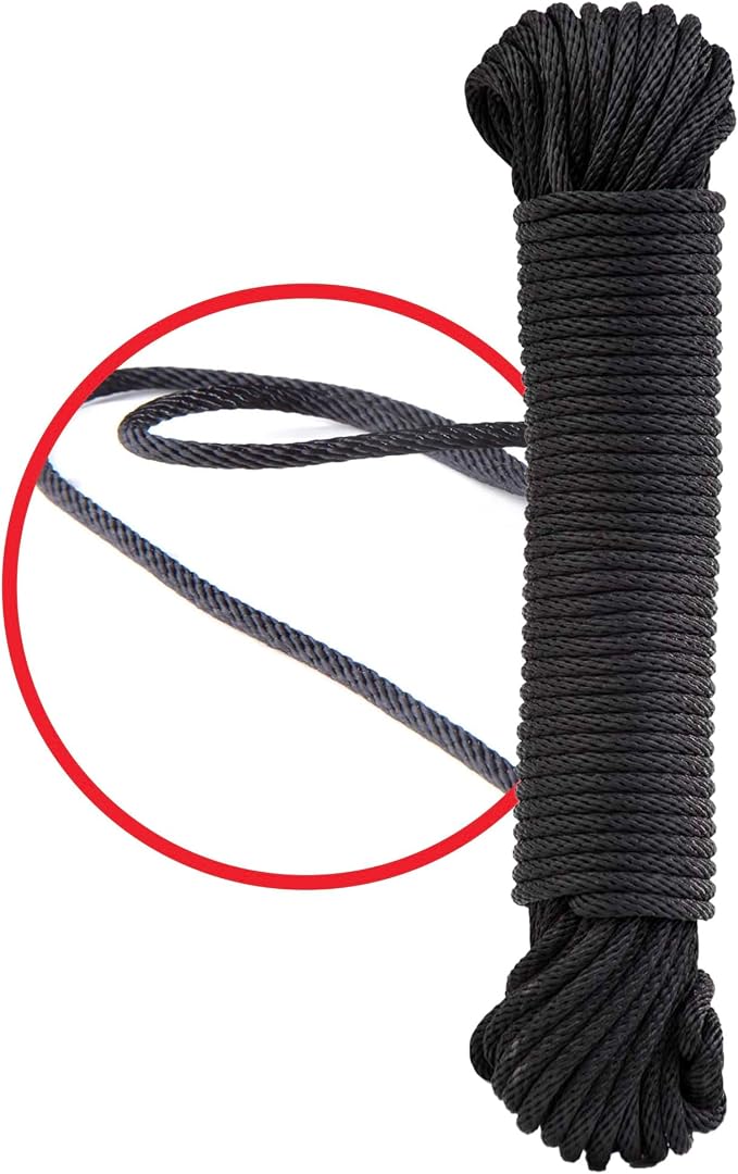 Rope Ratchet 1/8" 50 ft Braided Polyester Utility Cord, Weather Resistant - Image 7