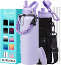 Stainless Steel 40 oz Water Bottle, Lilac Purple | by VICKNIY