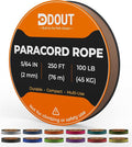 DDOUT 2mm Paracord 100lb, Thin Micro Paracord Rope, Tan 250FT Nylon Cord by DDOUTOutdoor