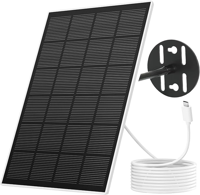 NETVUE Solar Panel for Bird Feeder Camera only, Type-C Charger, IP65 Waterproof by NETVUE