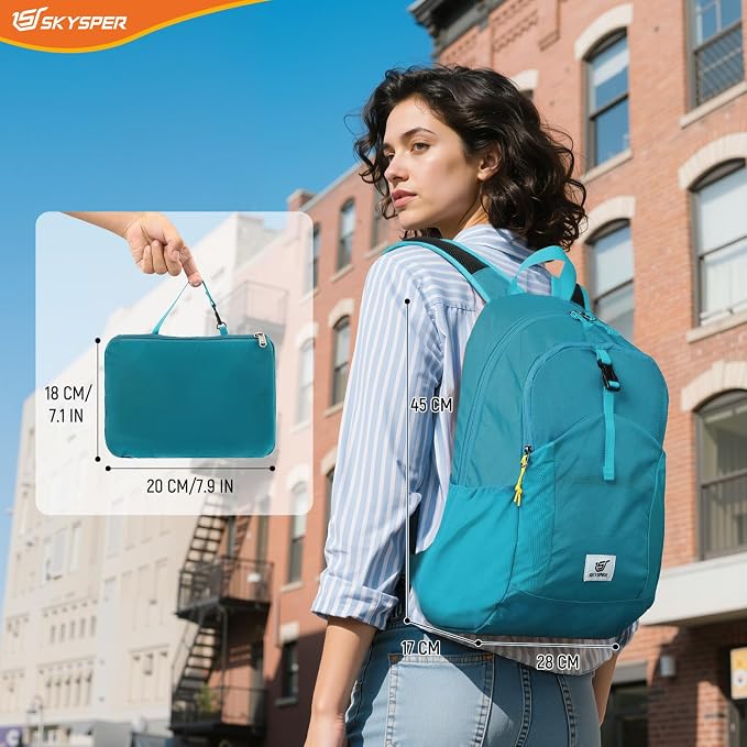 SKYSPER Small Hiking Backpack for Men Women 20L RFID Packable Daypack - Image 7