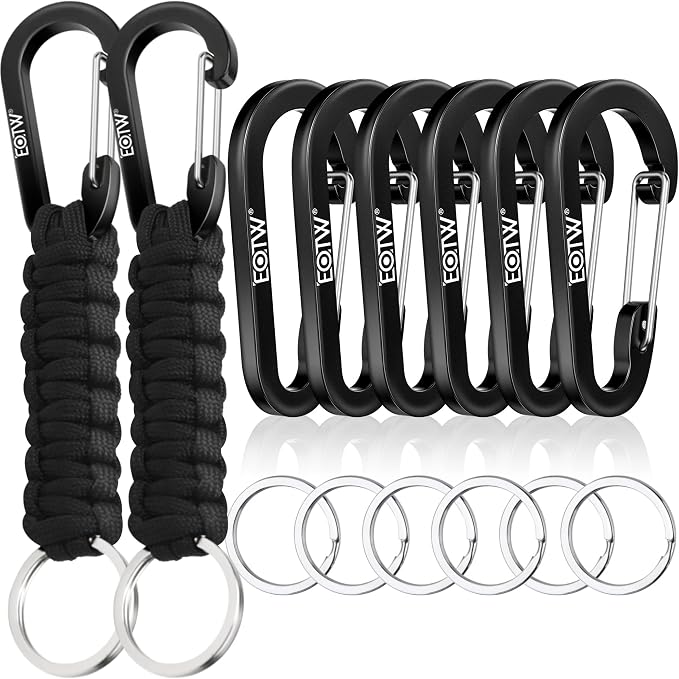 EOTW Paracord Keychain for Men Women Paracord Carabiner Backpack Keychain by EOTW