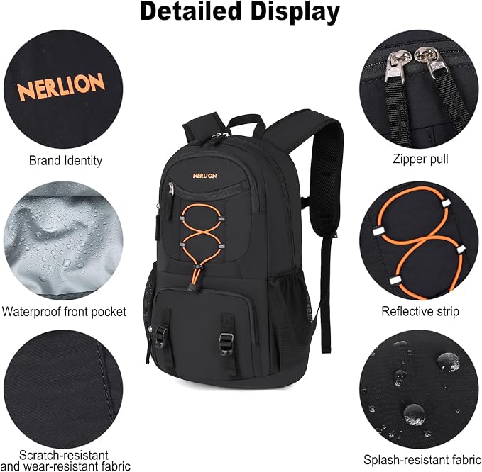 Nerlion 35L Hiking Backpack Travel Backpack - Image 4