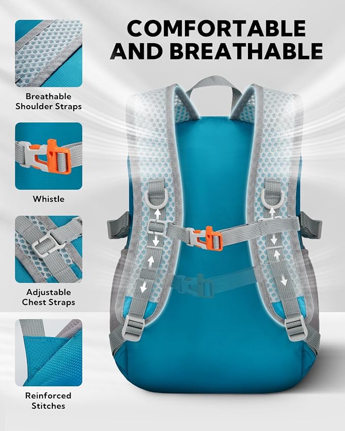 WATERFLY Small Lightweight Packable Backpack: 15L Mini Ultra Light Foldable - Image 4