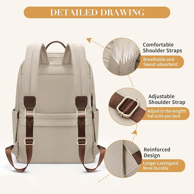 GOLF SUPAGS Women Laptop Backpack Casual Daypack - Image 3
