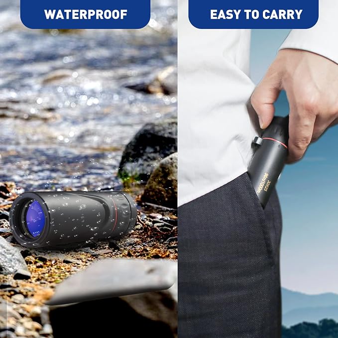 HDAJY Mini Monocular Telescope, Upgrade 30 x 25 HD Monoculars - Image 4