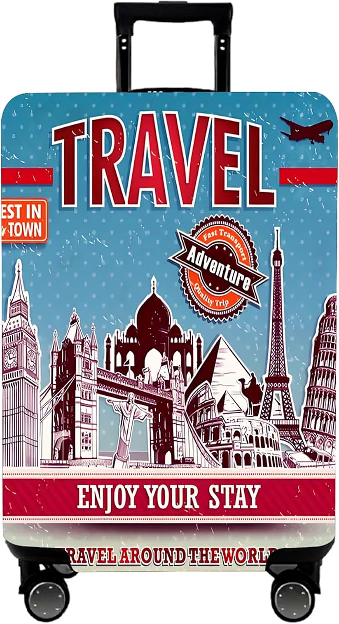 WUJIAONIAO Travel Luggage Cover Baggage Suitcase Cover Protector Skins 18-32 by WUJIAONIAO