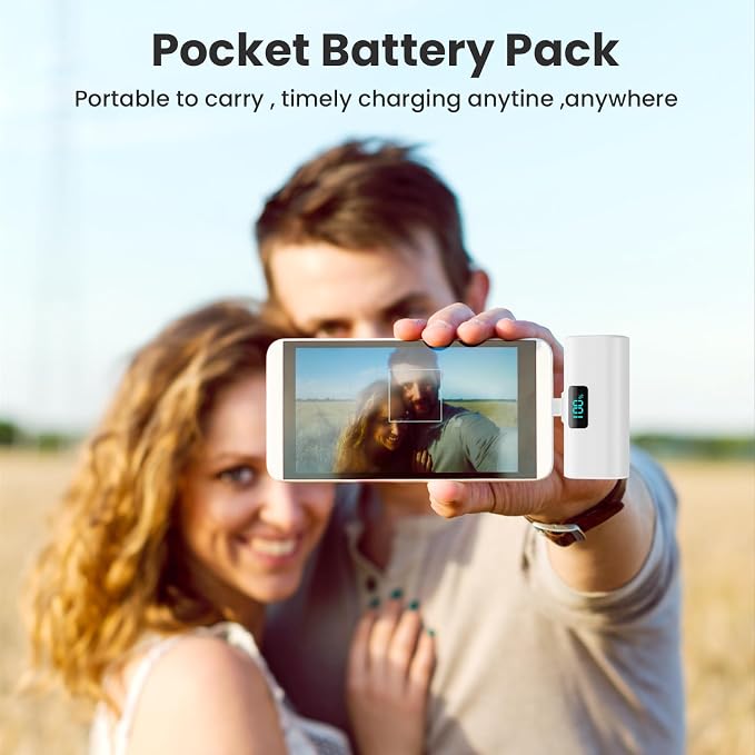 Small Portable Charger 5200mAh, Upgraded PD USB C Power Bank Built-in USB-C - Image 7