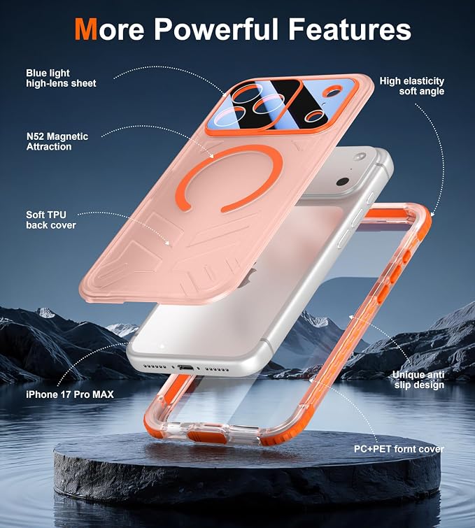SPIDERCASE Magnetic for iPhone 17 Pro Max Case Waterproof, 12FT Military - Image 6