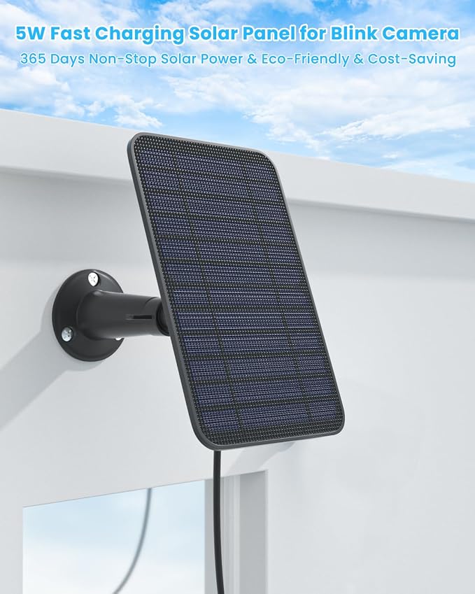 5W Solar Panel Compatible with Blink Outdoor 4/Outdoor 2K+ Camera, Solar Panel - Image 3