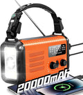 Emergency Crank Radio, 20000mAh / 74000mWh Solar Hand Crank Weather Radio by iRonsnowOfficial