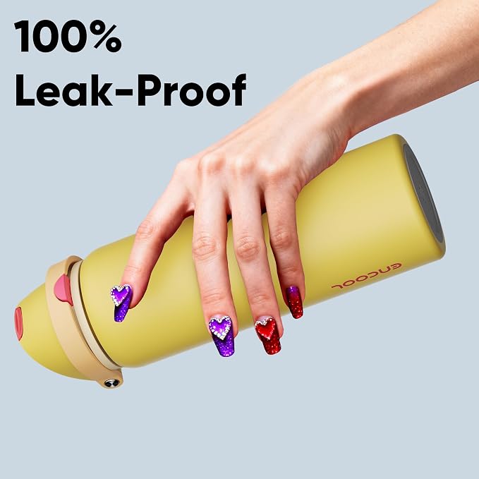 Insulated Water Bottle with Straw - Image 6