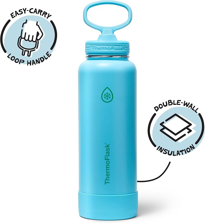 ThermoFlask 40 oz Double Wall Vacuum Insulated Stainless Steel Water Bottle - Image 2