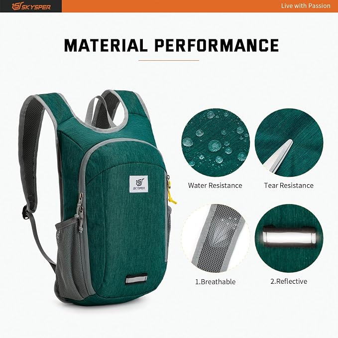 SKYSPER Small Daypack 10L Hiking Backpack Packable Lightweight Travel Day Pack - Image 5