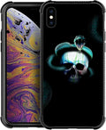 for iPhone Xs Max Case, Skeleton Winding Snake Pattern Graphic Design Girl Boy by FKBRCL4U