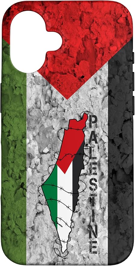 Kufiya PALESTINE Keffiyeh flag, Palestinian Map pattern Case by Unknown