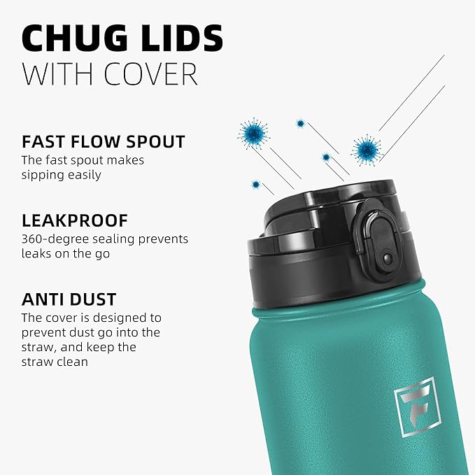 Fanhaw 32 oz Insulated Stainless Steel Water Bottle - Image 4