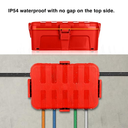 Flemoon Large Outdoor Electrical Box, IP54 Waterproof Outdoor Extension Cord - Image 7
