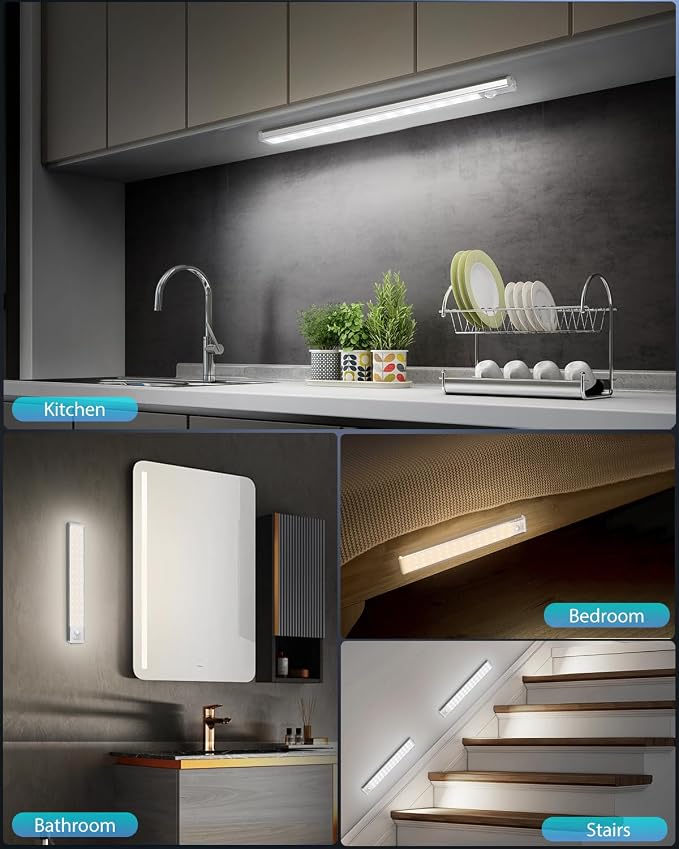 10.5" Under Cabinet Lighting, Wireless Motion Sensor Light Indoor - Image 9