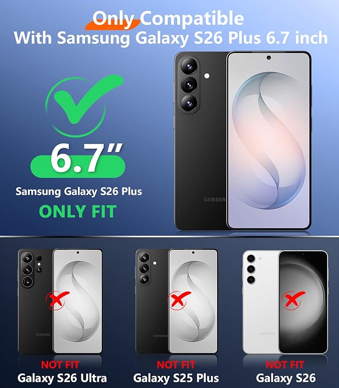 Temdan Designed for Samsung Galaxy S26 Plus Case Waterproof, Built-in Lens & - Image 2