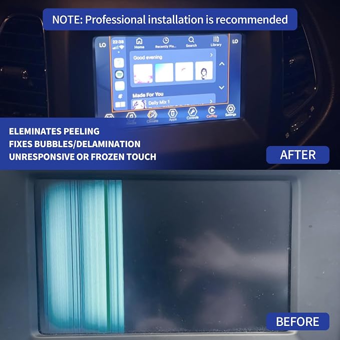TsuperU 7" Uconnect Screen Replacement Fit 2017-2020 Jeep Compass Radio Touch - Image 5
