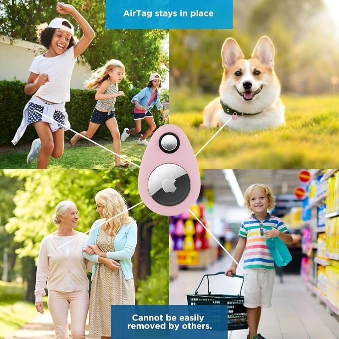 INFINITE ORBIT AirTag Holder for Kids – 2 Pack Anti-Removal Locking Case - Image 5
