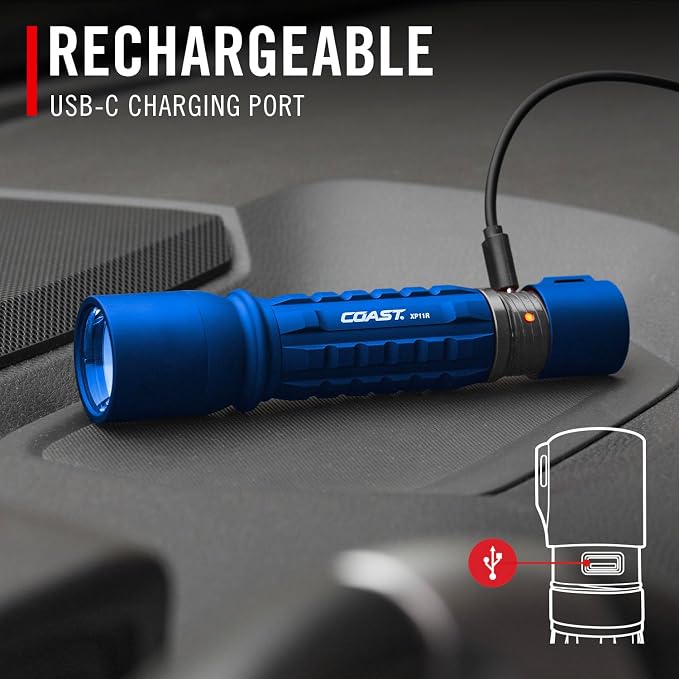 Coast XP11R 2600 Lumen USB-C Rechargeable LED Flashlight - Image 11
