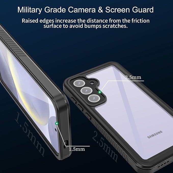 for Samsung Galaxy S24 FE Case, IP68 Waterproof Dustproof Case, Full Body Heavy - Image 3