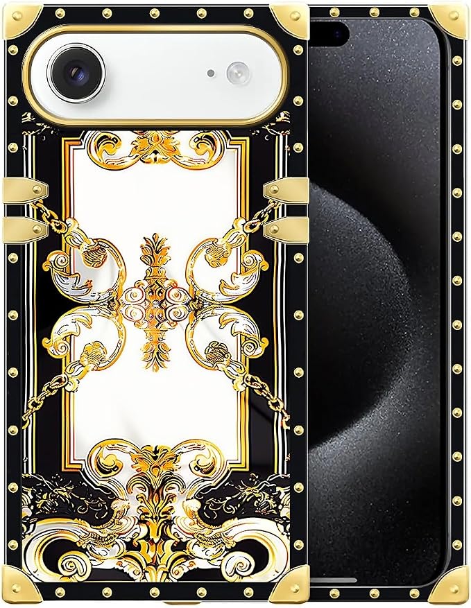 for iPhone 17 Air Case Luxury Golden Decoration by Unknown