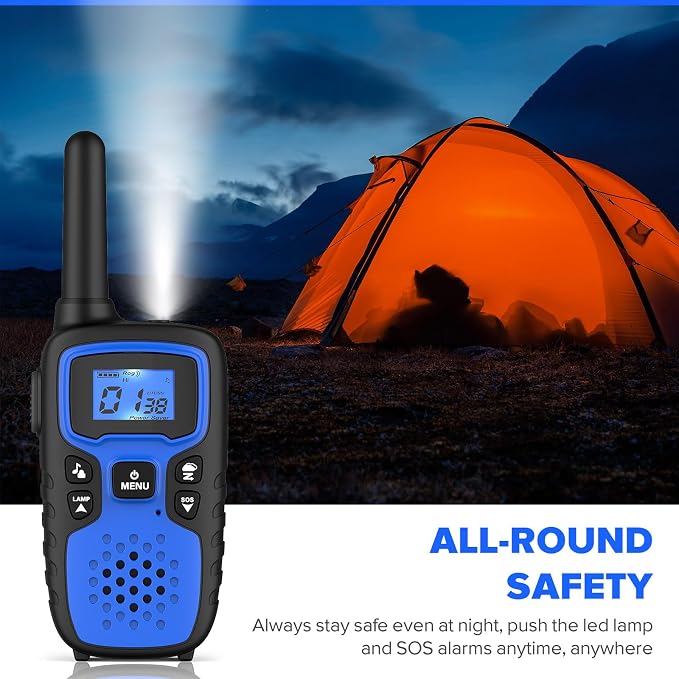Wishouse Walkie Talkies for Adults Long Range-Rechargeable 4 Pack 2 Way Radios - Image 8