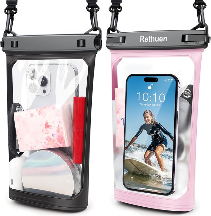 Large Floating Waterproof Phone Pouch, Float Water Proof Bag by Rethuen