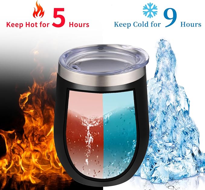 12oz/4 Pack Wine Tumbler Glasses - Image 2