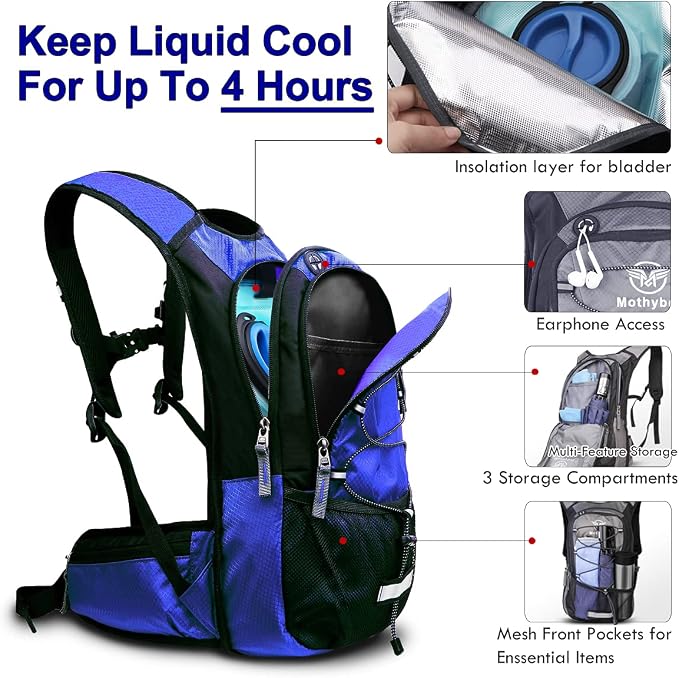 Mothybot Insulated Hydration Backpack Pack - Image 3