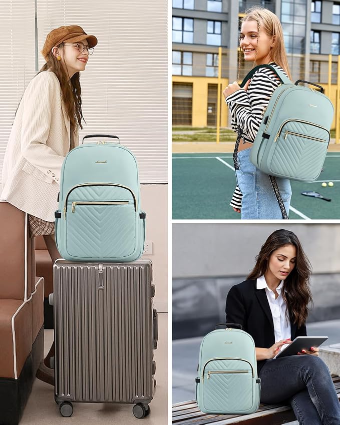 LOVEVOOK Laptop Backpack Purse for Women, Work Travel Computer Bags, College - Image 6