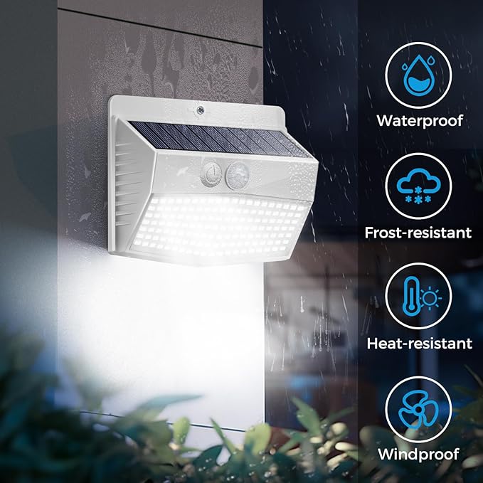 Peasur Solar Lights Outdoor Motion Sensor Solar Security Lights - Image 4