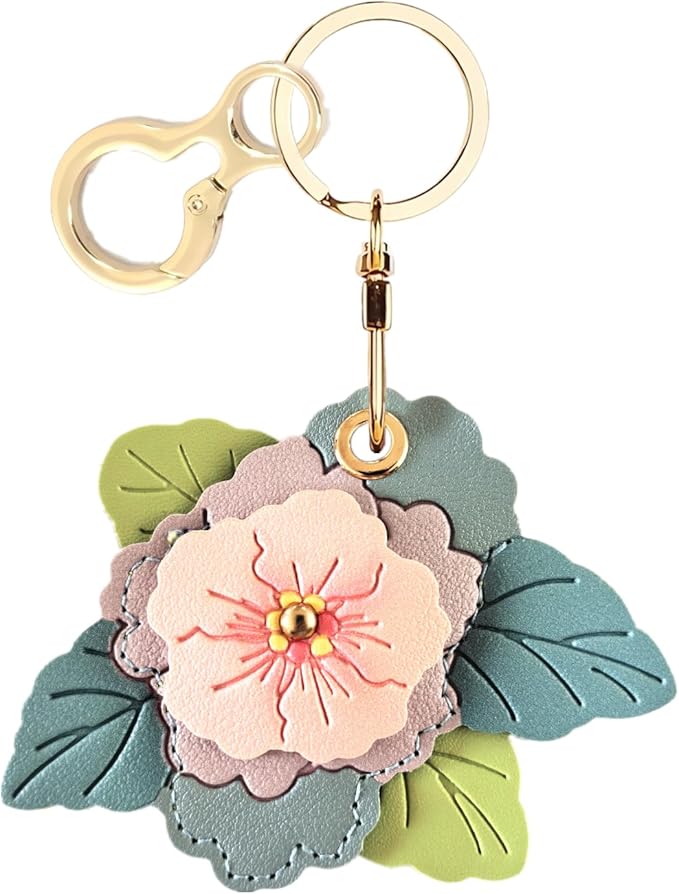 BORKUANA Leather Keychain Holder Case Compatible by BORKUANA