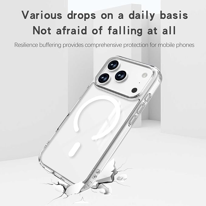 Magnetic Designed for iPhone 17 Pro Case Clear - Image 3
