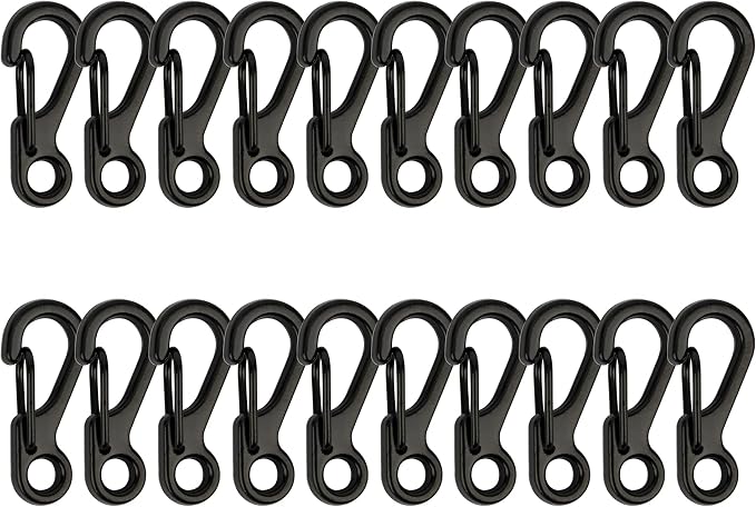 SWATOM Small Mini Carabiner Clip Tiny Spring Snap Hook Keychains Micro by SWATOM